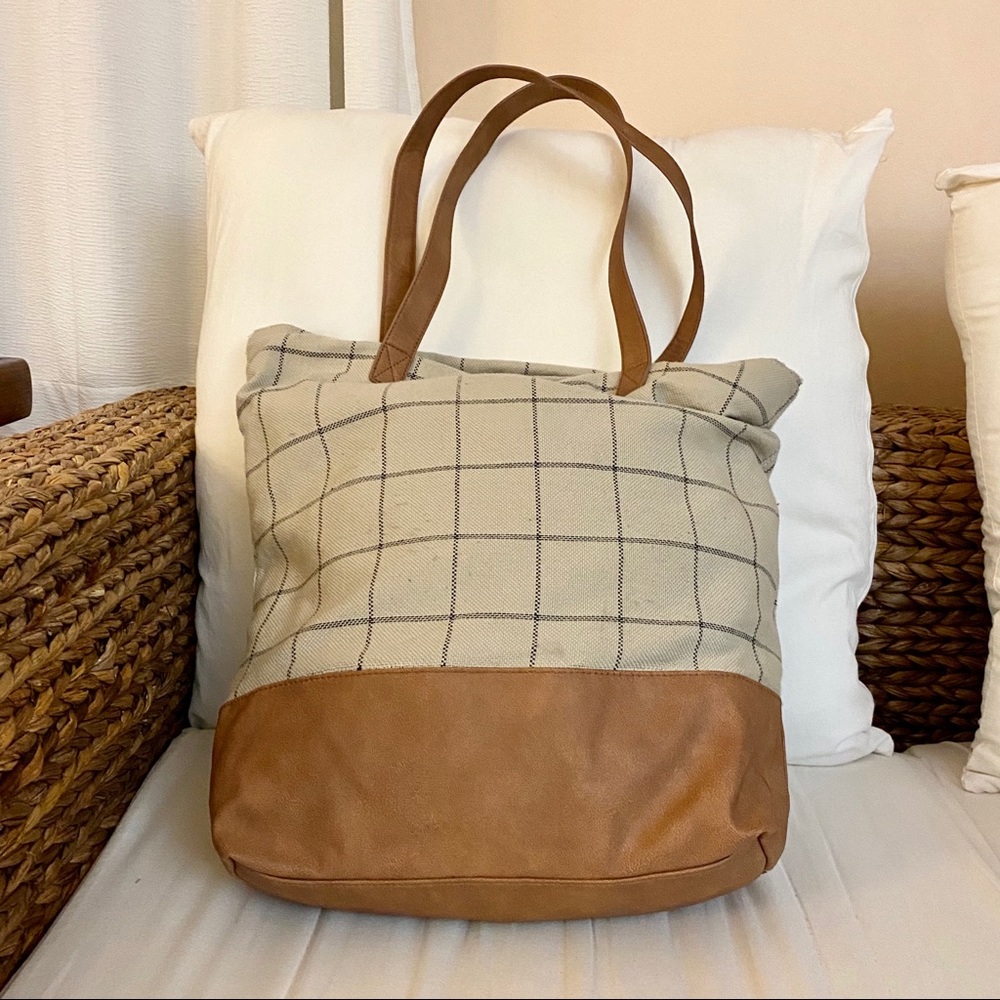 Mossimo Tote • Checked Plaid